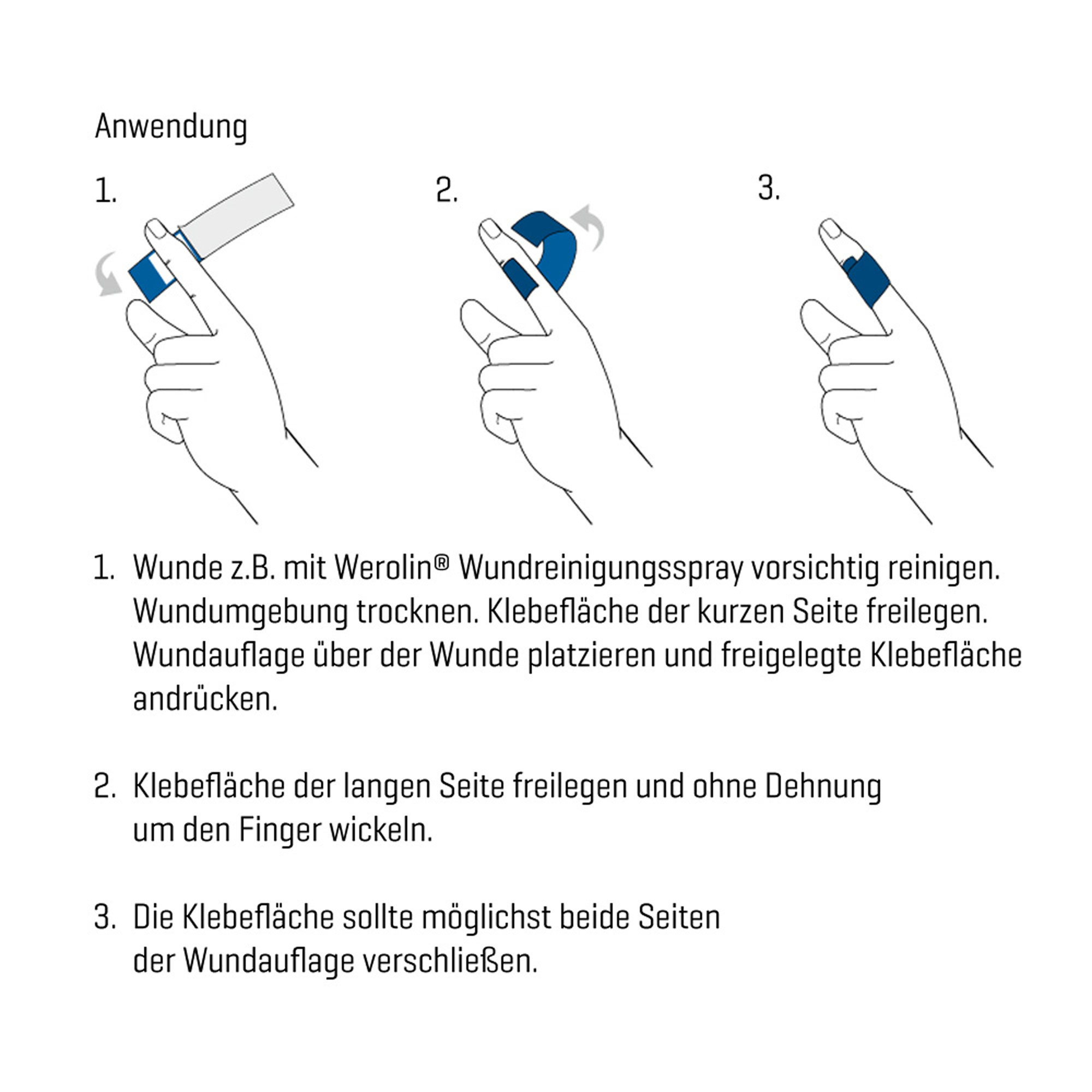 Wero Pflaster PowerDetect Fingerpflaster, 30 Strips, detektierbar,  elastisch, 16 x 2,5cm – Böttcher AG